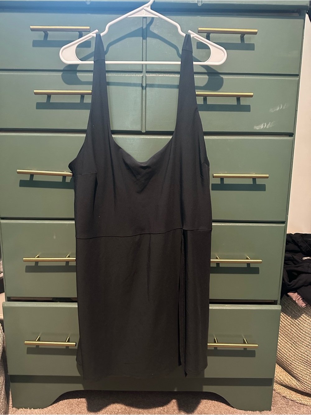 Abercrombie & Fitch Black Mini Slip Dress
